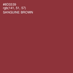 #8D3339 - Sanguine Brown Color Image